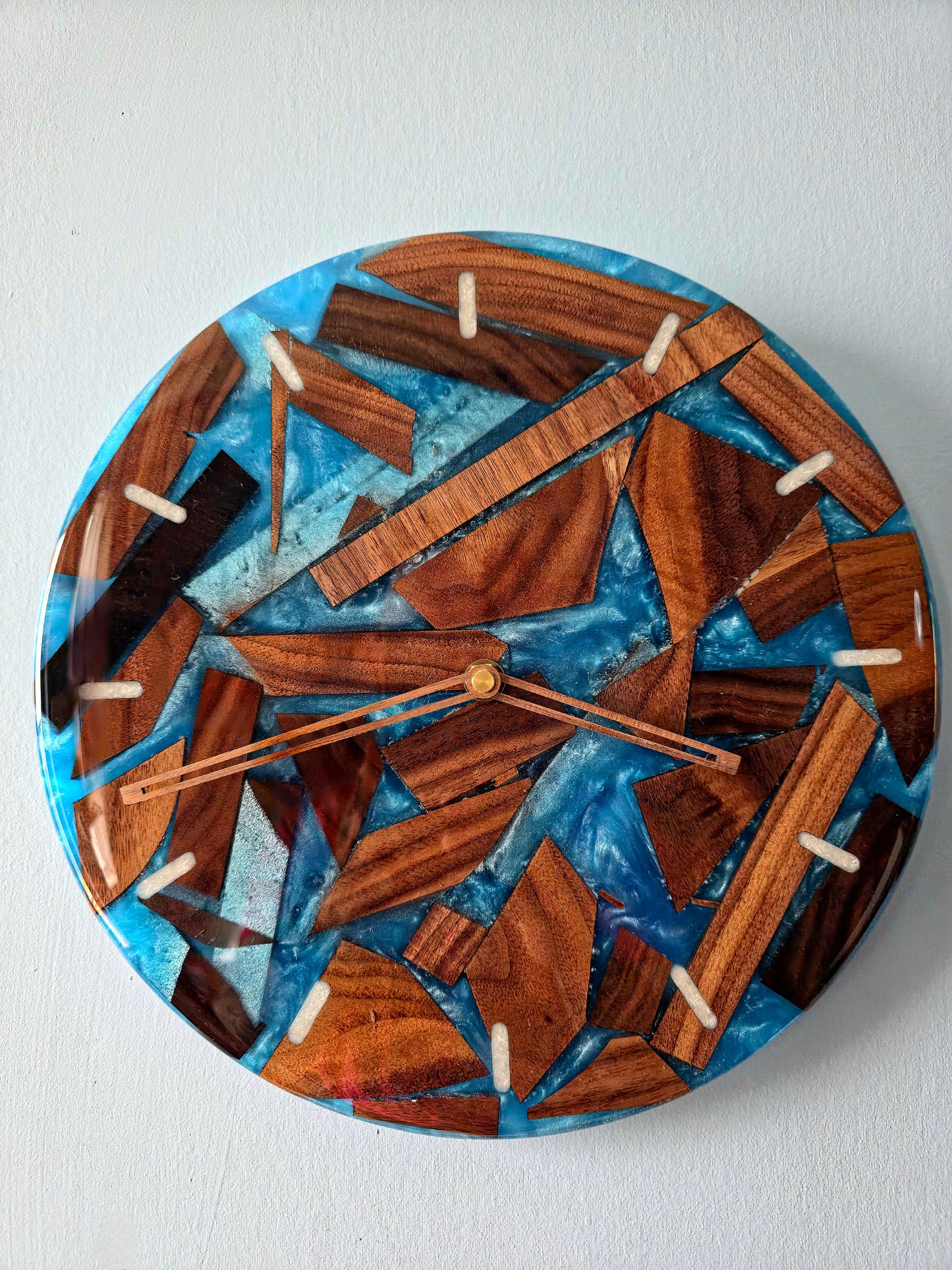 "Chaotic Blues" Clock