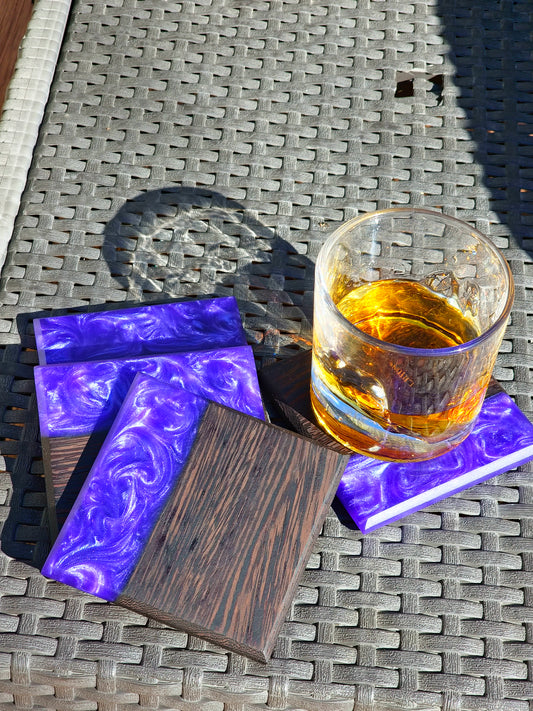 African Wenge Coaster Set