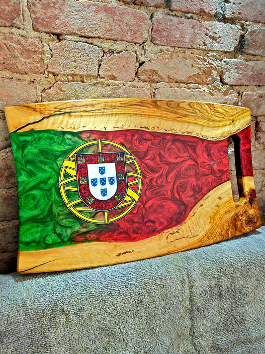 Flag of Portugal Charcuterie Board