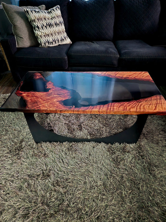 Smokey Black Redwood Coffee Table